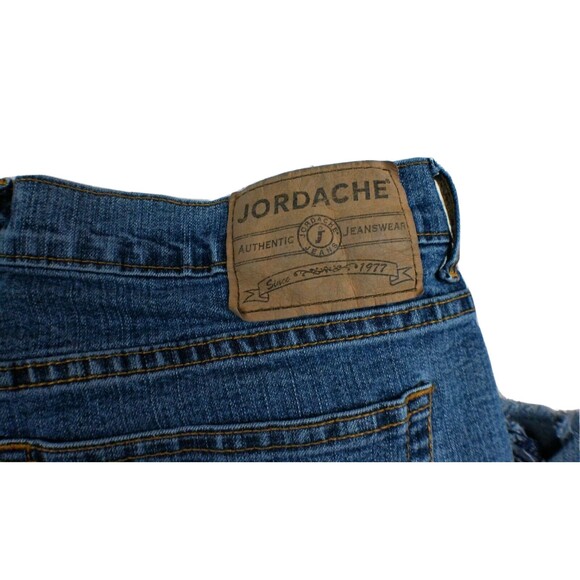 Jordache Authentic Jeanswear Juniors 17/18 Jeans Denim Blue Raw Edge - Picture 3 of 5